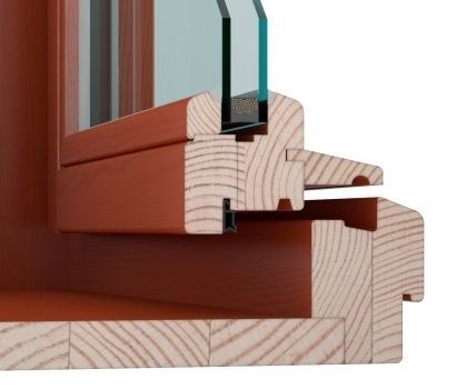 Kvalitní špaletové okno Antil - detail na zasklení